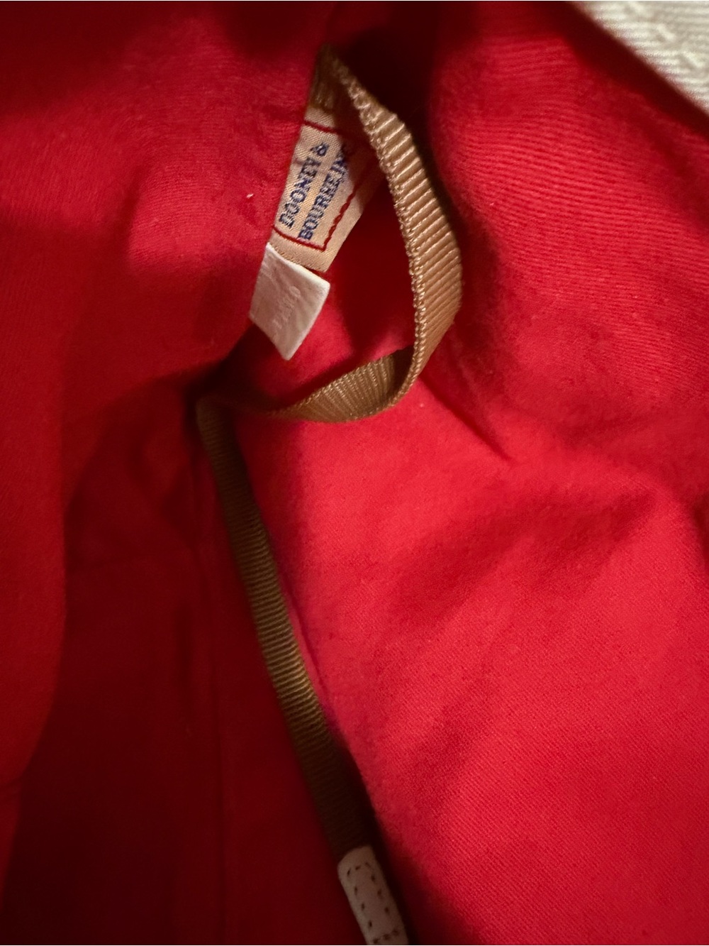 Dooney & Bourke Navy and Cream Striped Tote with Braided leather Handles - Picture 8 of 9